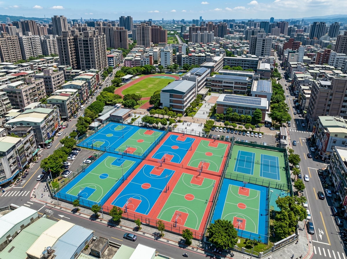泸州市透气型塑胶跑道硅PU篮球场 - 价格