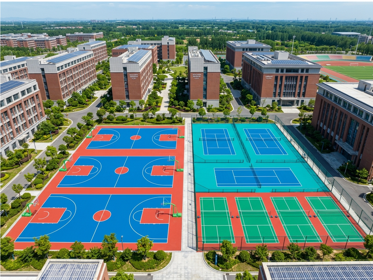 泸州市硅PU球场塑胶颗粒 - 价格
